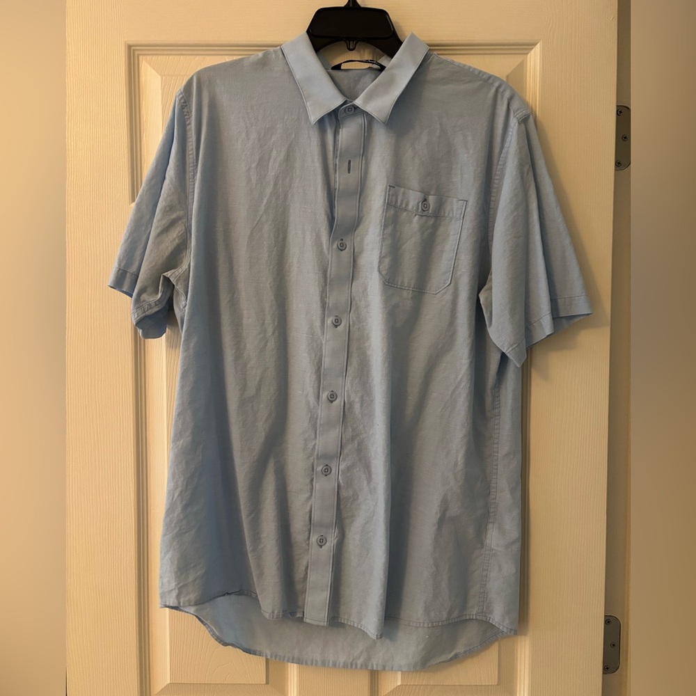 Travis Matthew Blue Men's Short Sleeve Shirt XL